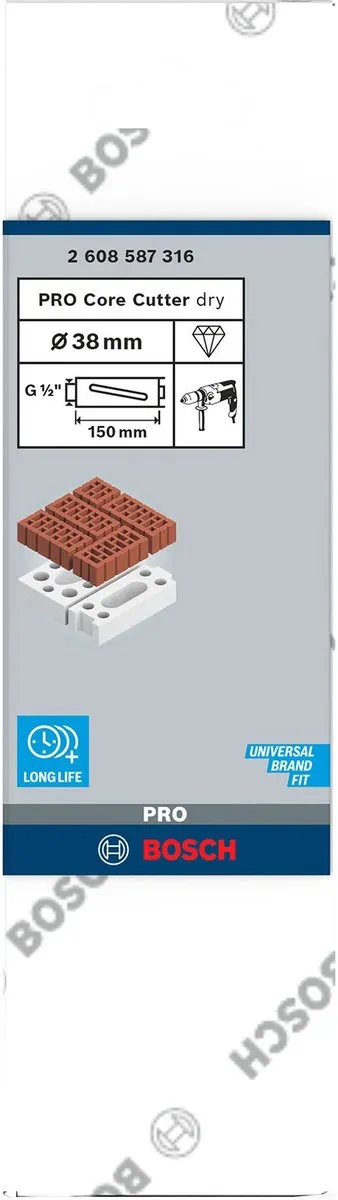Bosch Professional Diamantboor 38mm 150mm - Beton