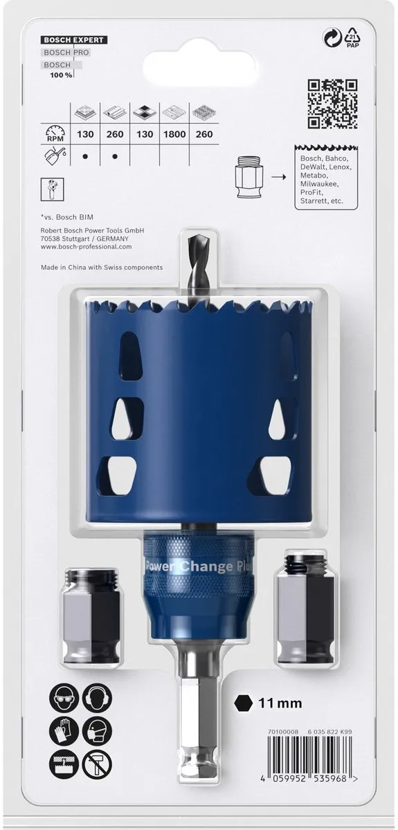 Bosch Professional Expert Tough Gatenzaagset 68x60mm Metaal