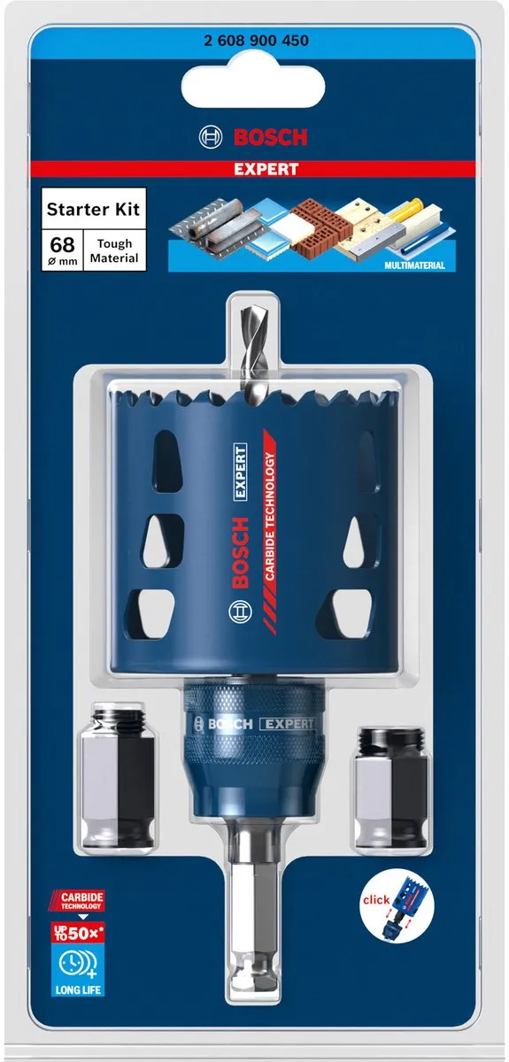 Bosch Professional Expert Tough Gatenzaagset 68x60mm Metaal