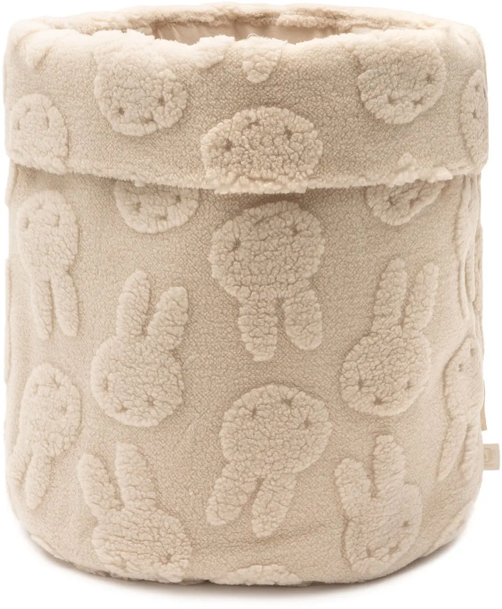 Jollein Opbergmand Miffy Jacquard Teddy Sand