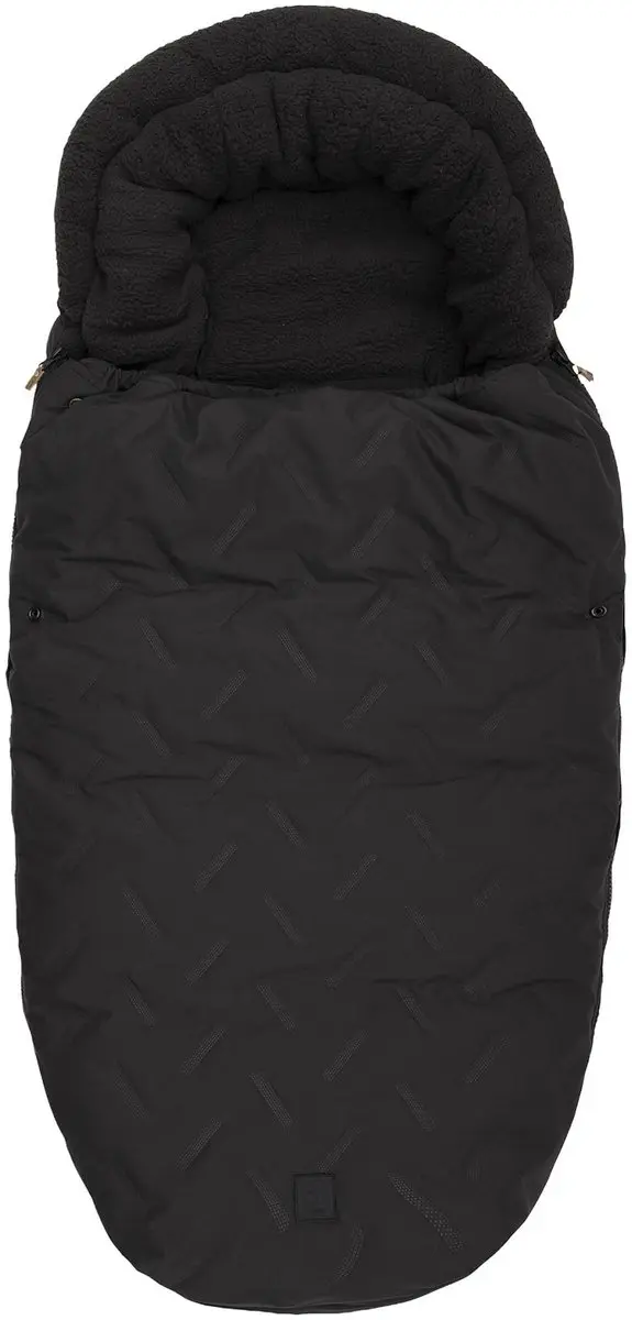 Jollein Embossed Voetenzak - Nearly Black - Autostoel/Kinderwagen - afbeelding 6 van 6