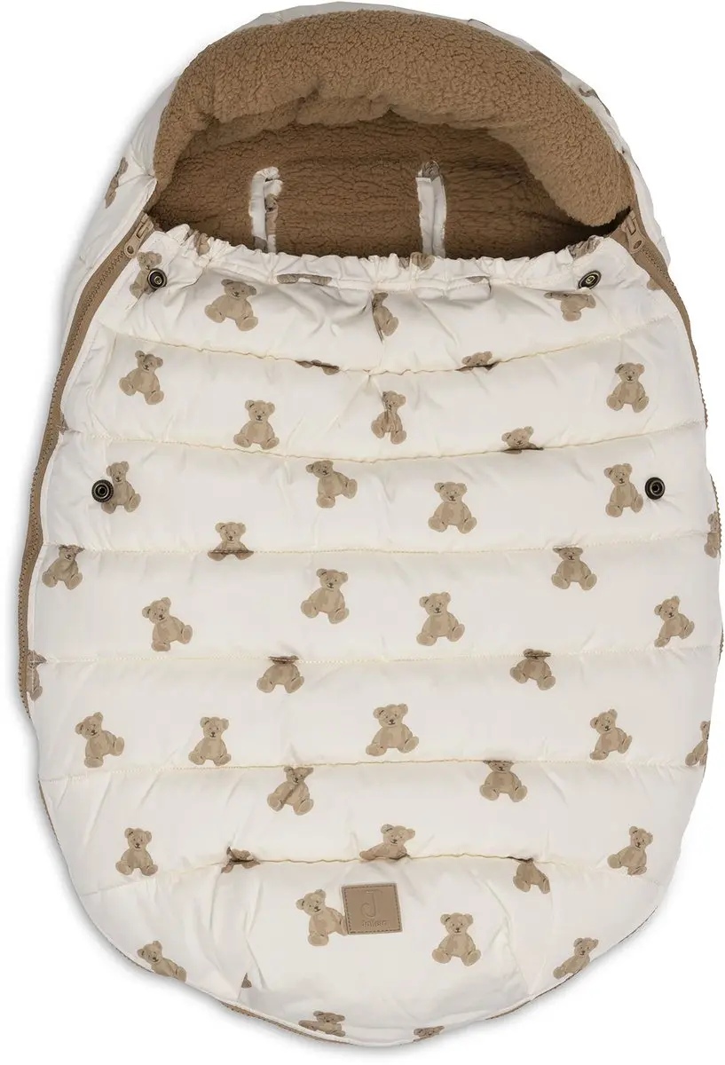 Jollein Voetenzak groep 0+ 3/5 punts Puffed Mini Teddy Bear