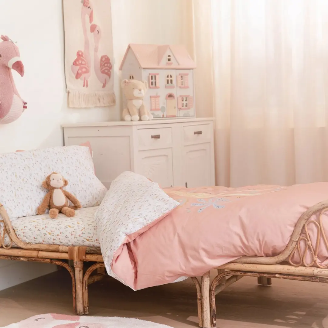 Little Dutch Blooming Safari Dekbedovertrek 140x200cm - Roze