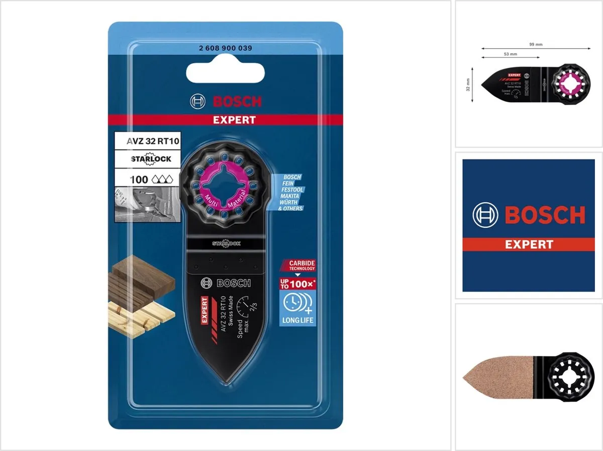 Bosch Professional AVZ32RT10 Starlock Schuurvinger - Metaal