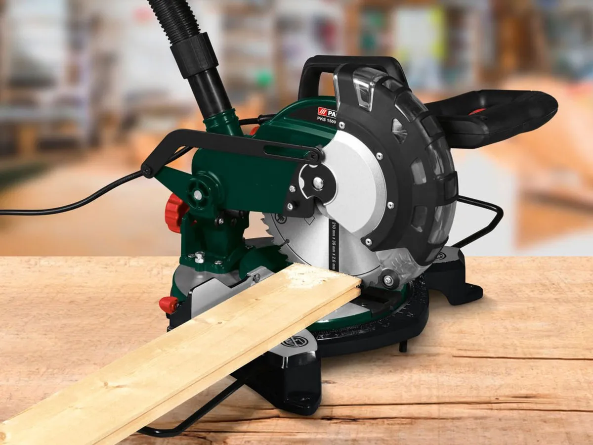 Parkside Afkortzaag 1500W 210mm - afbeelding 6 van 6