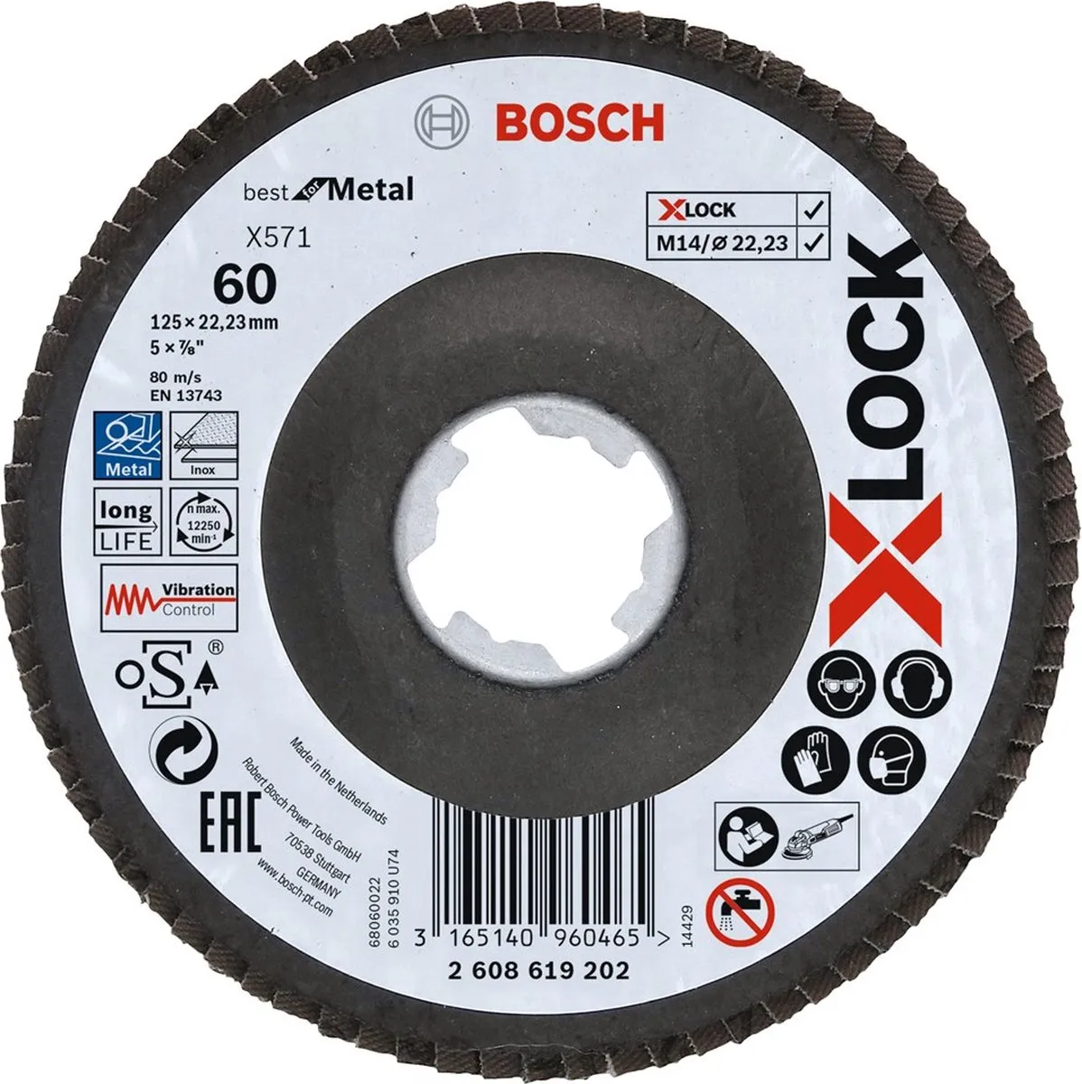 Bosch Professional PRO X571 X-Lock Lamellenschijf 125mm