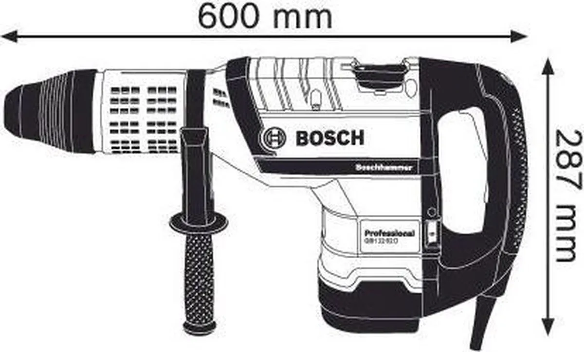 Bosch Professional GBH 12-52 D Boorhamer 1700W