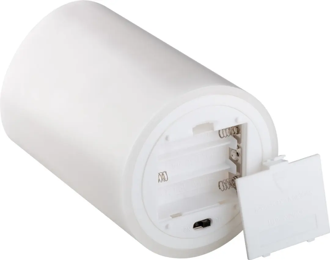 Goobay LED Kaars Echt Kaarsvet 10x15cm - Wit - 3D Vlammen - Timer