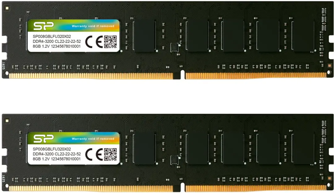 Silicon Power DDR4 16GB (2x8GB) 3200MHz CL22 SP016GBLFU320X22