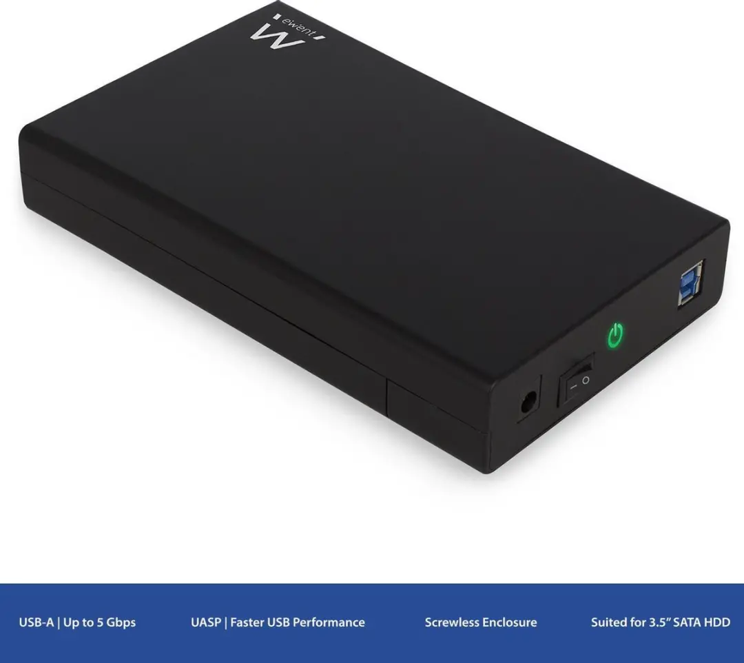 Ewent EW7056 3.5 inch HDD Behuizing - USB 3.0 - Schroefloos - afbeelding 5 van 6