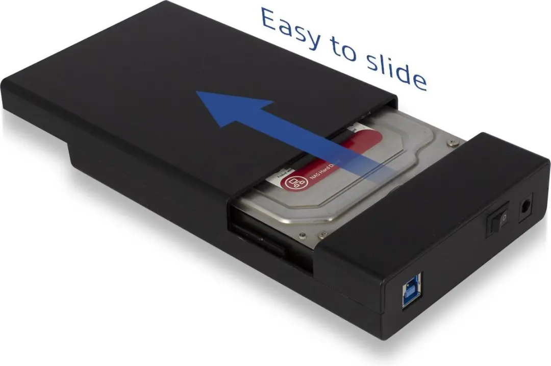Ewent EW7056 3.5 inch HDD Behuizing - USB 3.0 - Schroefloos - afbeelding 6 van 6
