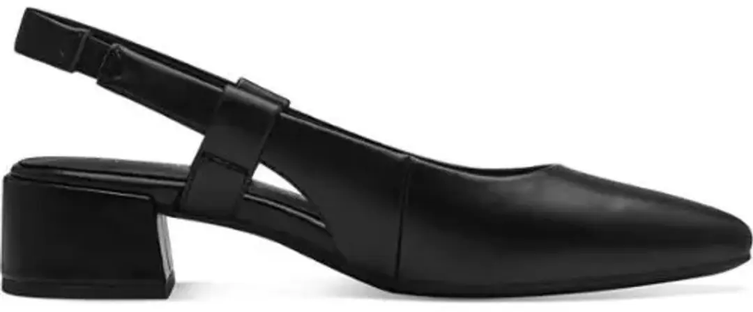 Marco Tozzi 2-29505-42 001 black pump sandaal met hak maat 41 zwart Vegan
