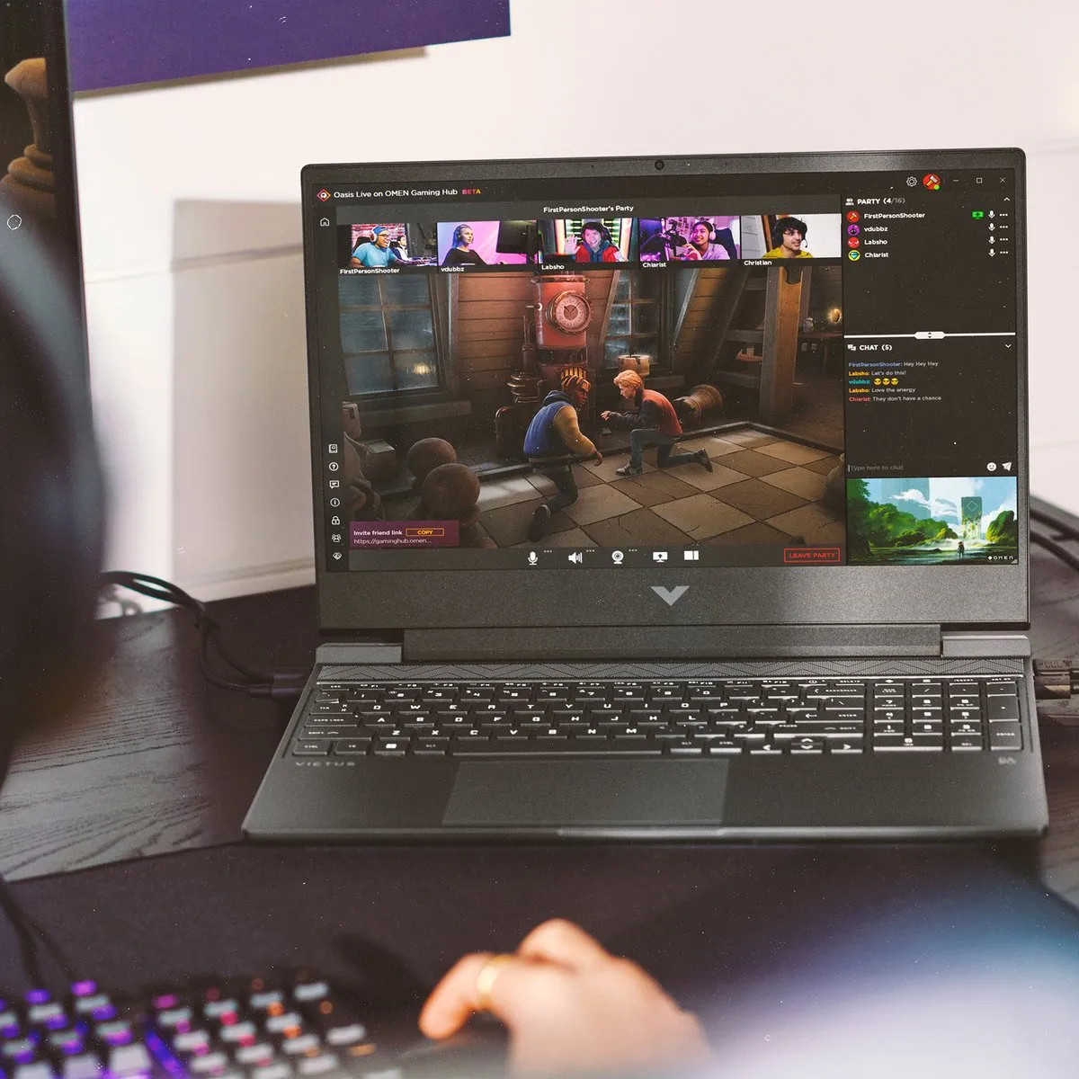 HP Victus 15-fa2701ng Gaming Laptop - i5-13420H 16GB 512GB RTX 4050 - Zwart - afbeelding 2 van 6