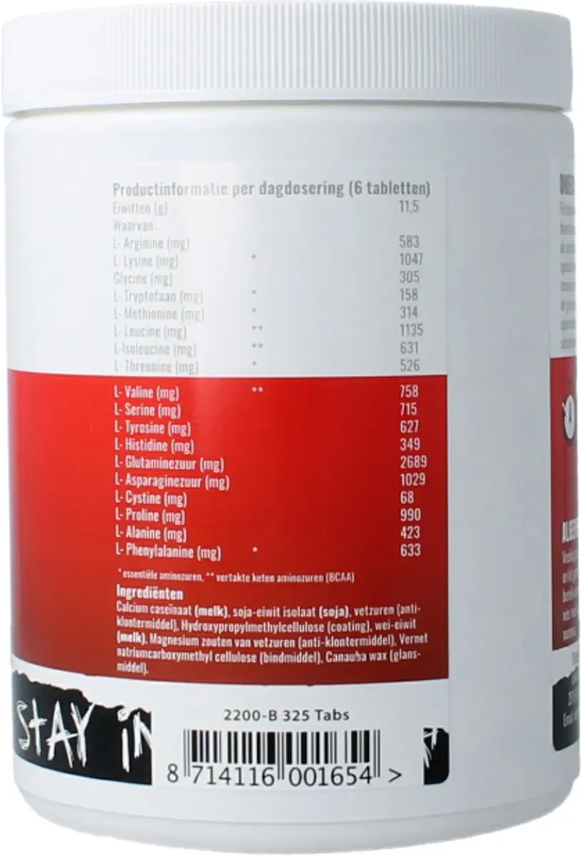 Fitshape Amino Gold II 2200-B Sportvoeding - 325 Tabletten