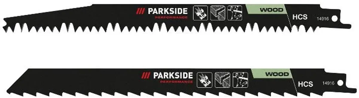 Parkside 2 Delige Reciprozaag Bladen Set