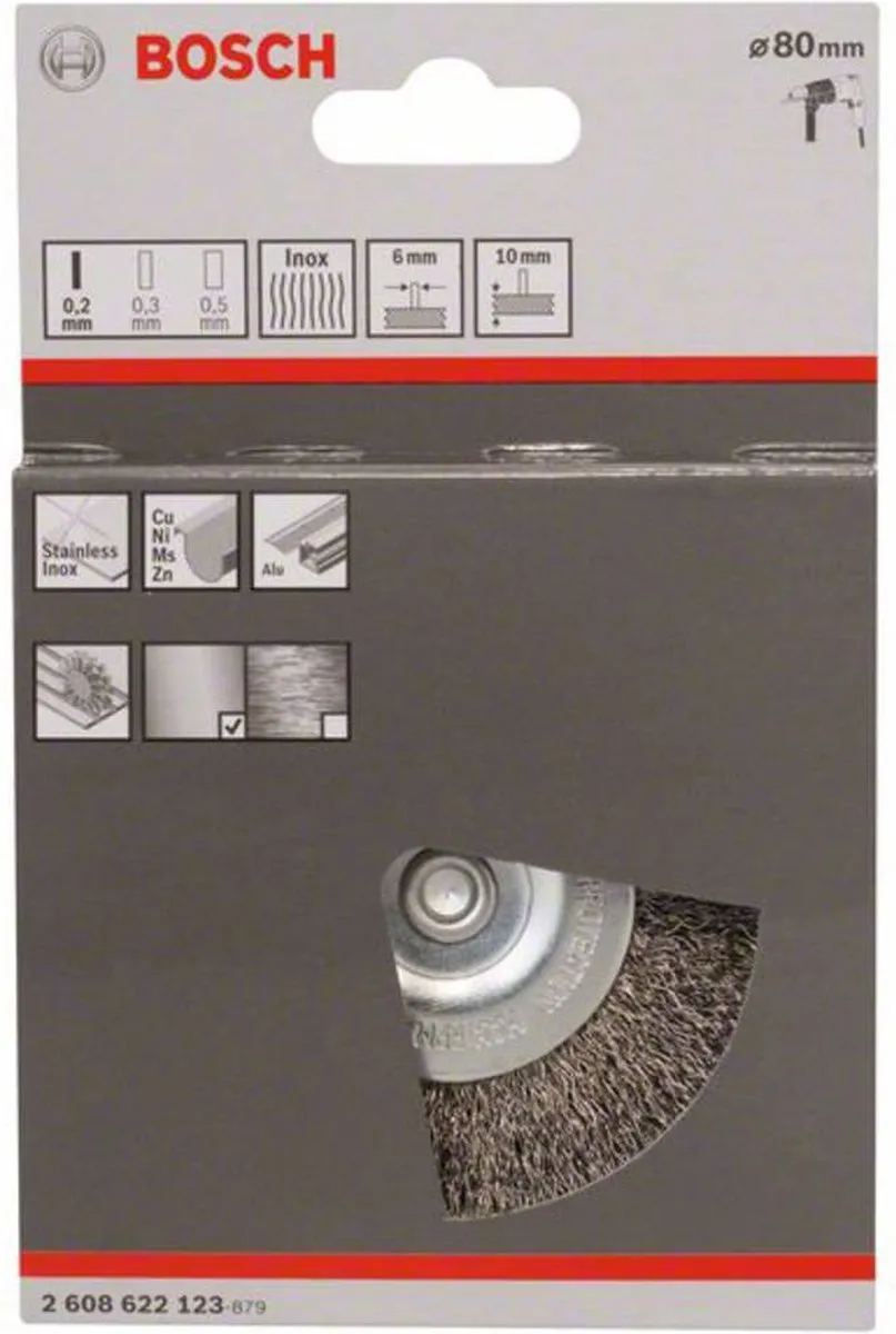 Bosch Professional Schijfborstel 6mm - 80 Gegolfd - RVS - afbeelding 6 van 6