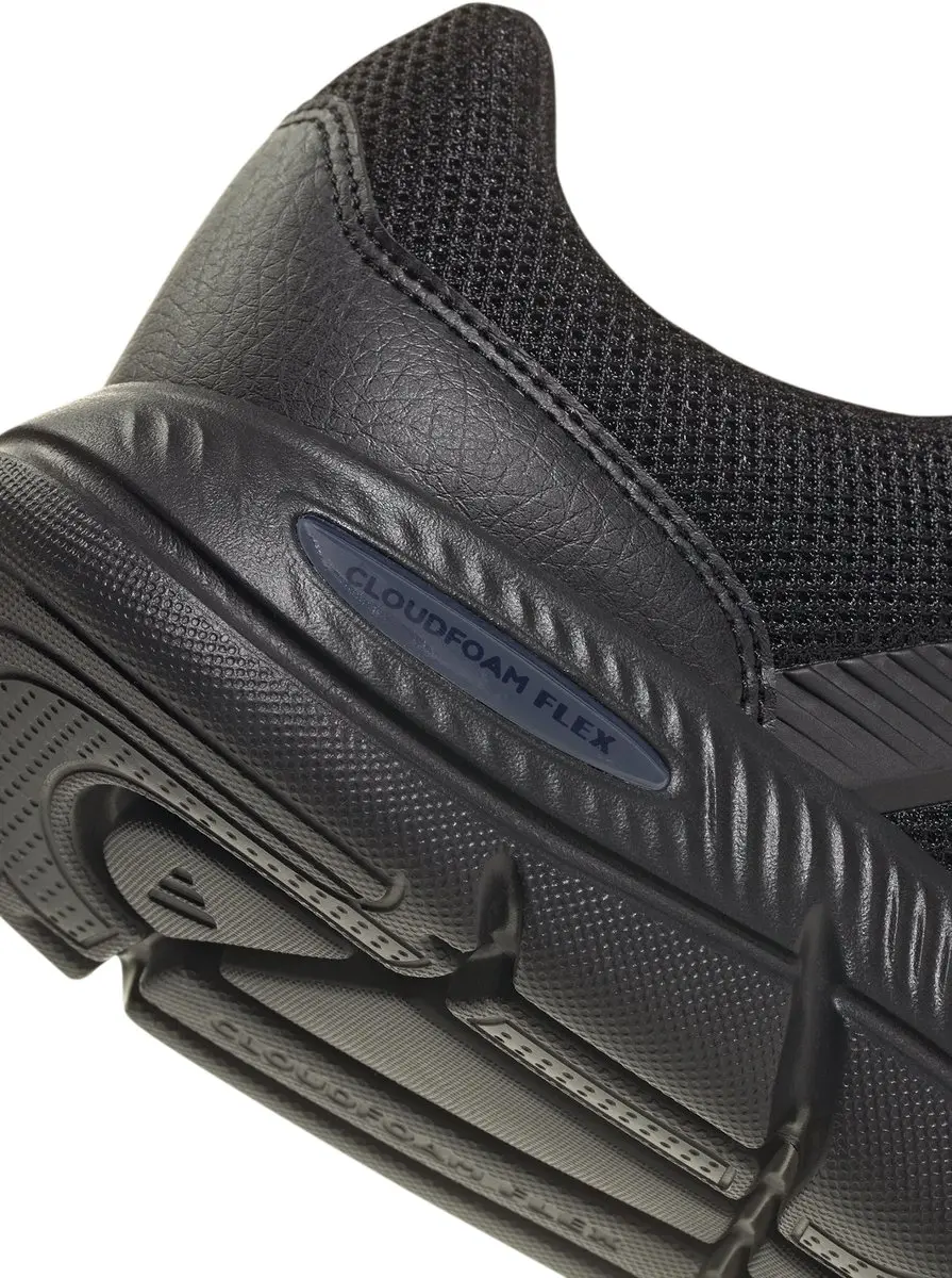 adidas Cloudfoam Flex Laces Sneaker - Heren - HQ4855 - Zwart - afbeelding 2 van 6