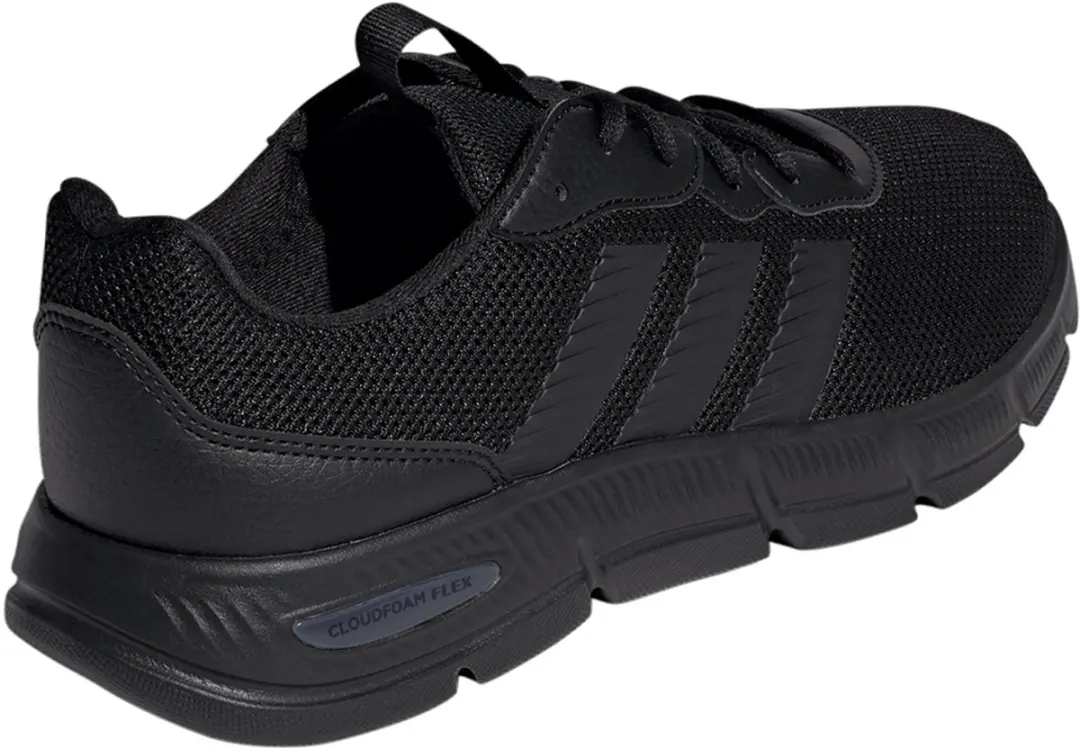 adidas Cloudfoam Flex Laces Sneaker - Heren - HQ4855 - Zwart - afbeelding 4 van 6