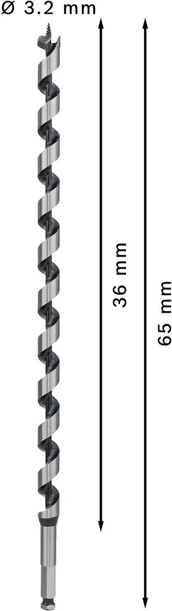 Bosch Professional Slangenboor 18x450mm Hout - 1 Stuk