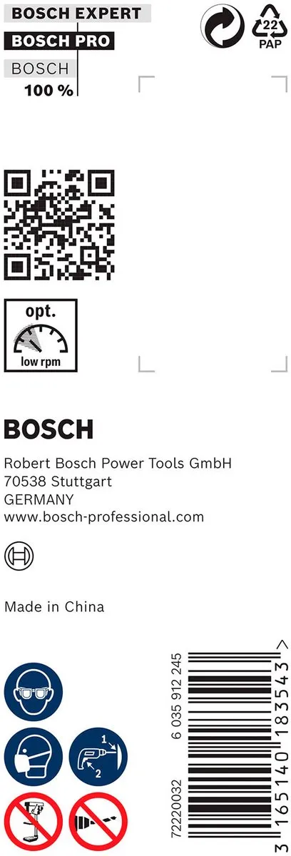 Bosch Professional Slangenboor 18x450mm Hout - 1 Stuk