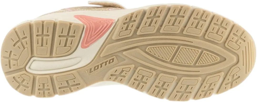 Lotto Kitaura II K Meisjes Sneakers - Beige - Maat 31 - afbeelding 4 van 5