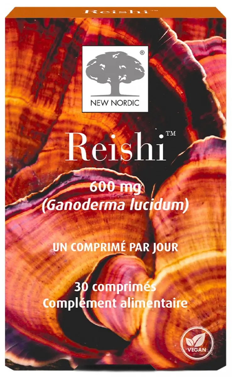 New Nordic Reishi 600 mg 30 Comprimés