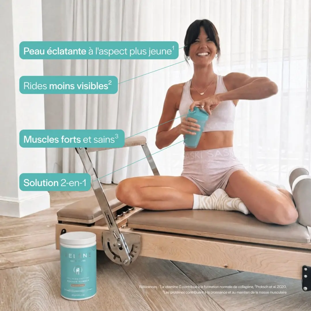 Belène Collagen Anti-Age Protein Powder 350g - Chocolade - 20g Eiwit - afbeelding 5 van 5