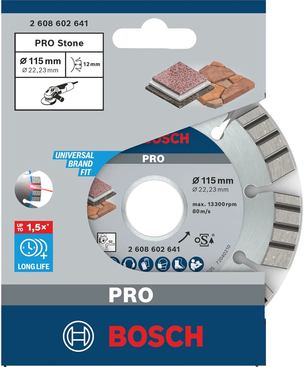 Bosch Professional Diamantschijf Best Stone 115mm - 22,23mm As