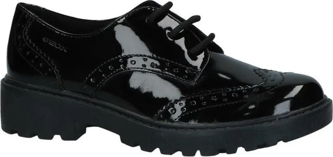 Zwarte Oxford Veterschoenen Geox