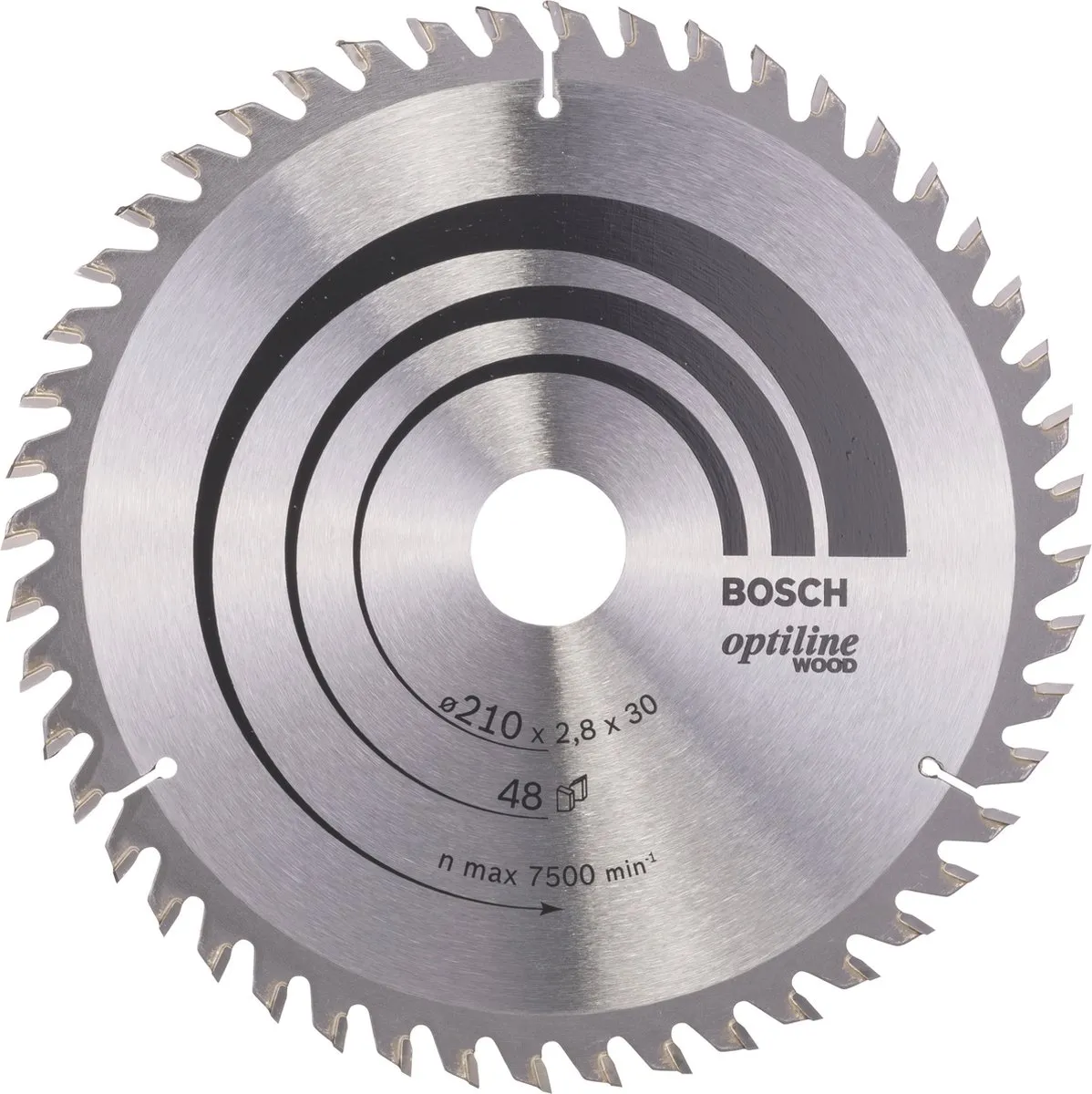 Bosch Professional Cirkelzaagblad Optiline 210x30x2,8mm 48T Hout