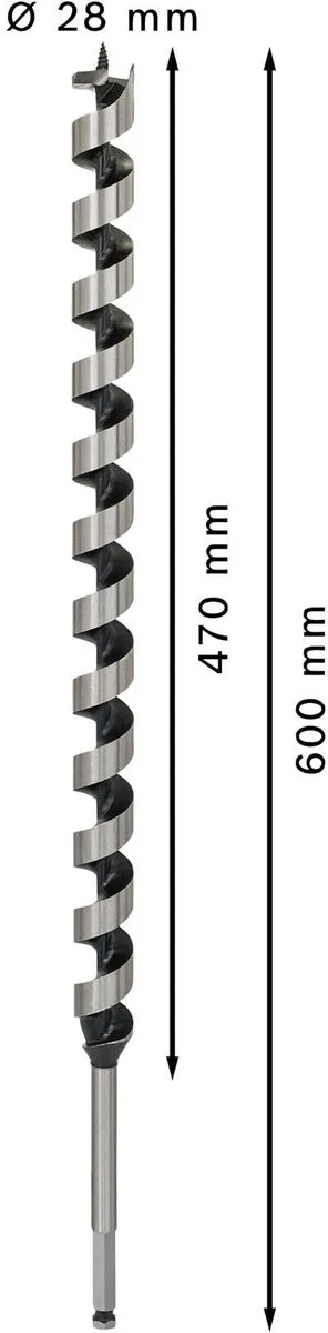Bosch Professional Slangenboor 28x600mm - Hout