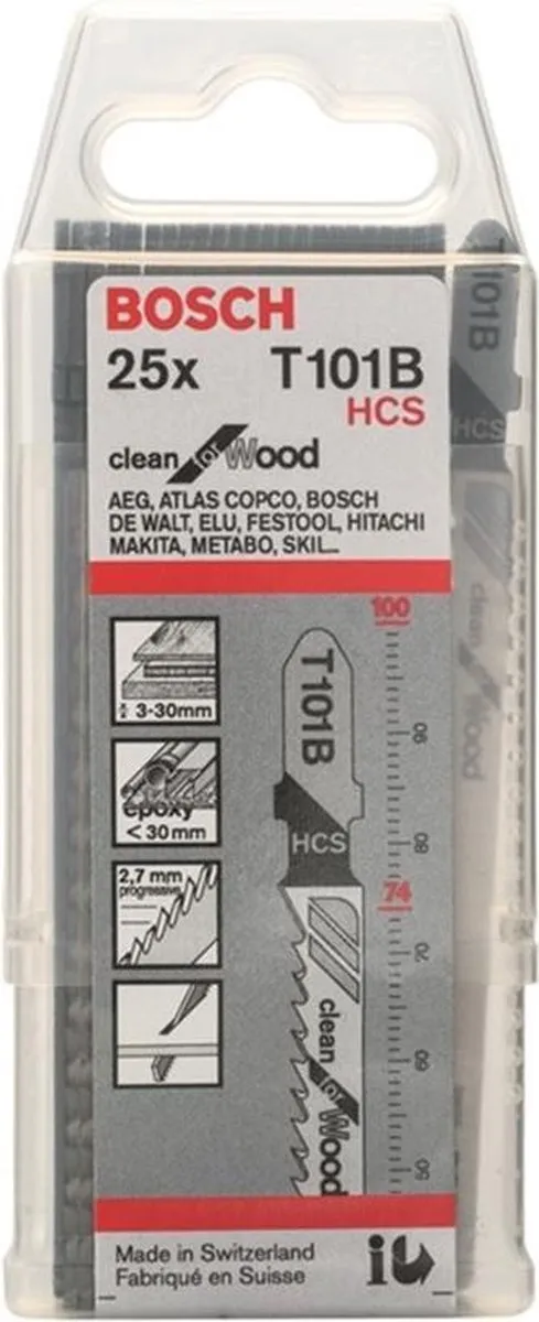 Bosch Professional Decoupeerzaagblad T101B 25 - Hout