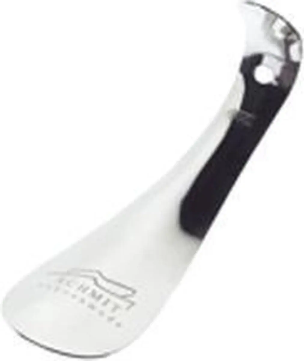 Schoenlepel kort nikkel met haak