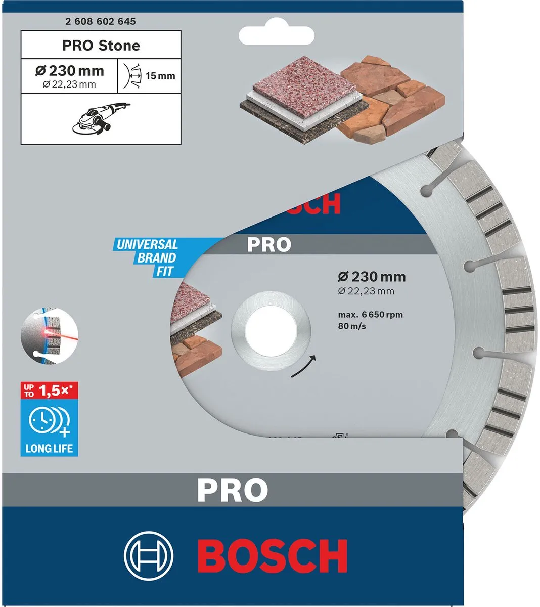 Bosch Professional Diamantschijf Best Stone 230mm - 22,23mm As
