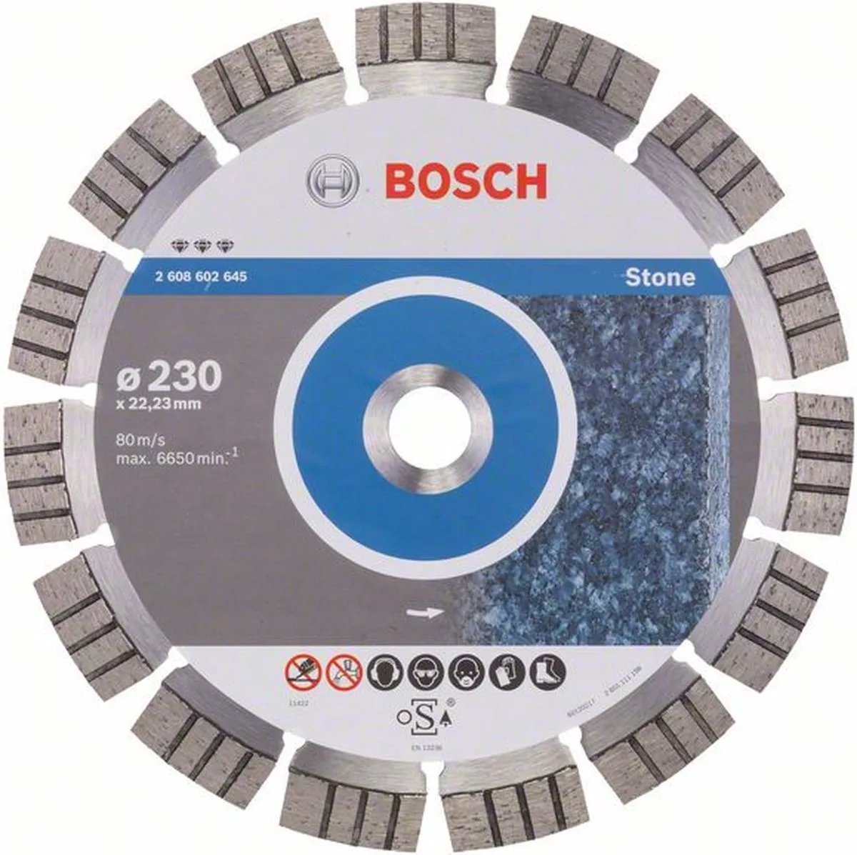 Bosch Professional Diamantschijf Best Stone 230mm - 22,23mm As - afbeelding 6 van 6
