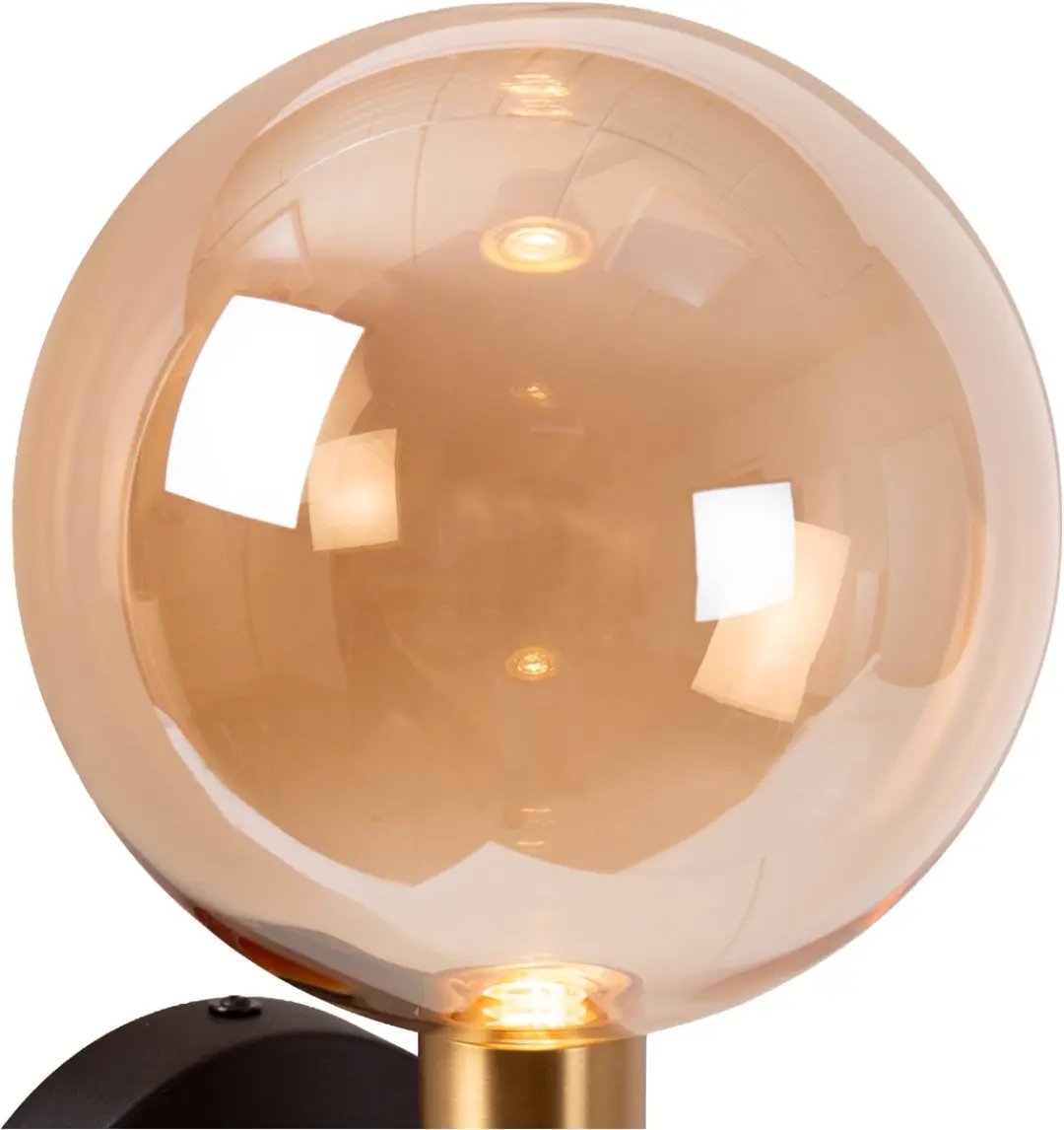 Lucide Josiane Wandlamp Ø18cm - 5W G9 - Zwart