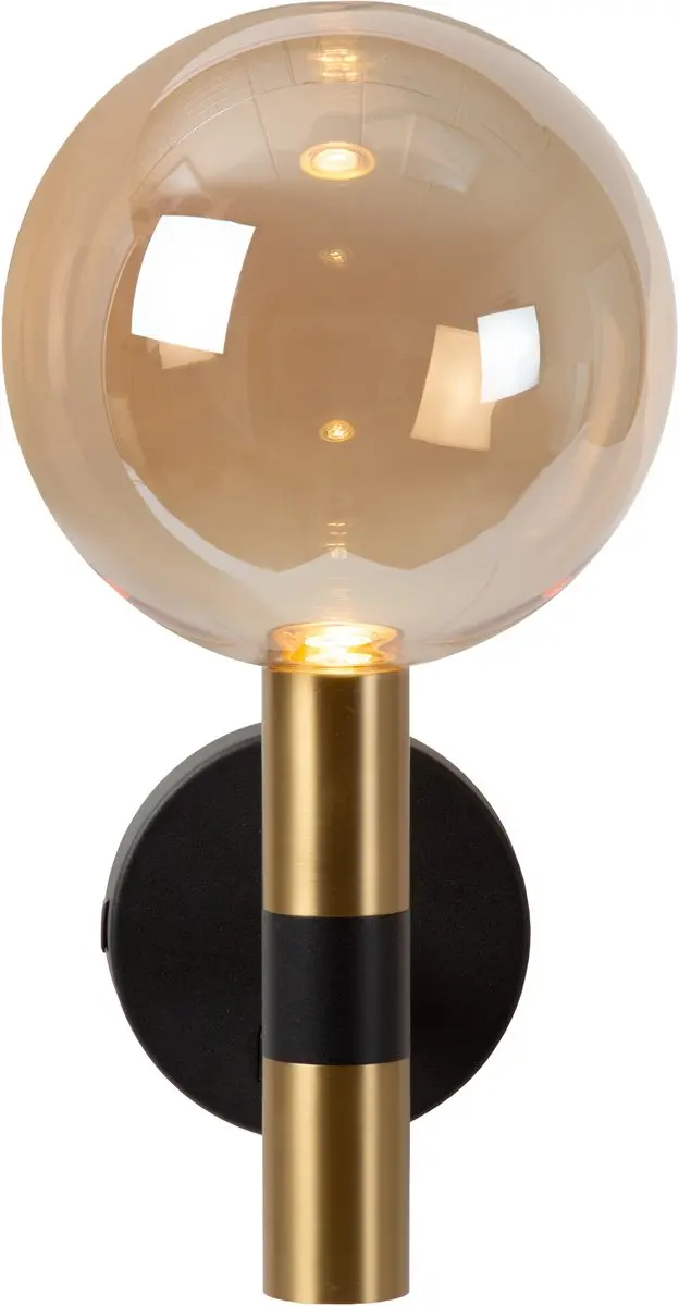 Lucide Josiane Wandlamp Ø18cm - 5W G9 - Zwart
