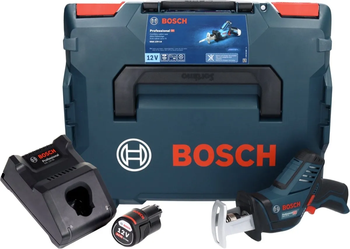 Bosch Professional GSA 12V-14 Reciprozaag - 12V - 3,0Ah - L-Boxx