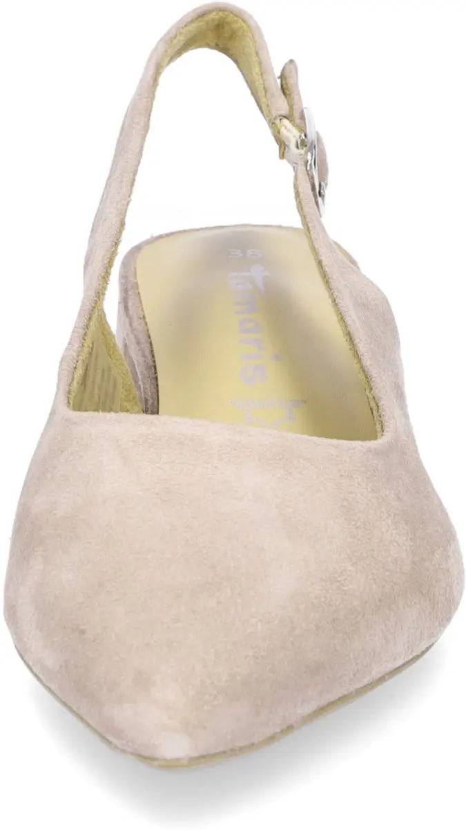Tamaris Slingback Pumps - Taupe Leer - Maat 36 - afbeelding 6 van 6