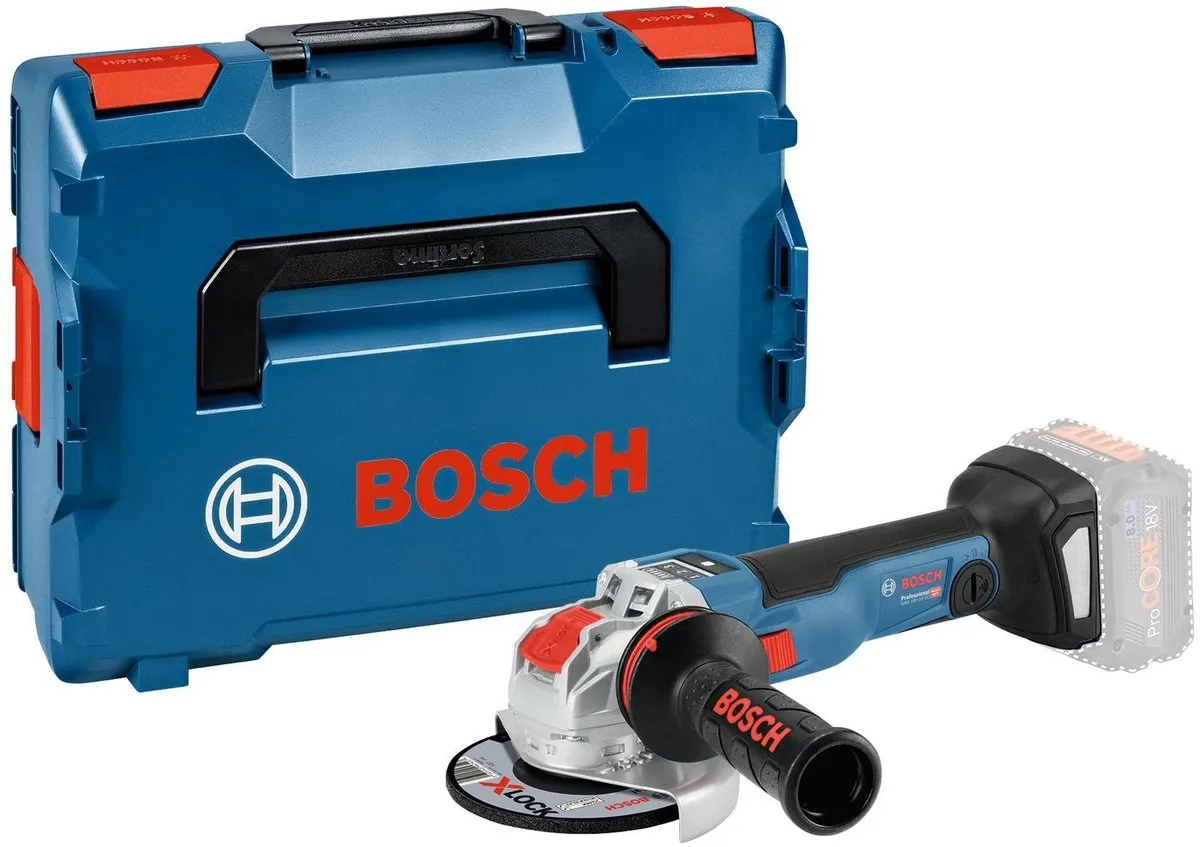 Bosch Professional GWX 18V-10 SC Accu Haakse Slijper 125mm X-LOCK 18V Basic Body In L-Boxx - 06017B0400