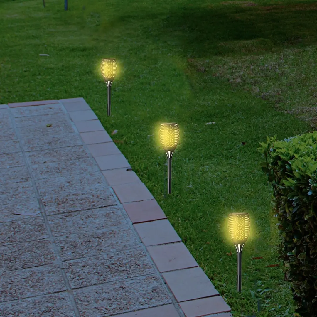 Lumineo Solar Fakkel Brons - Vuurvlam Effect - afbeelding 6 van 6