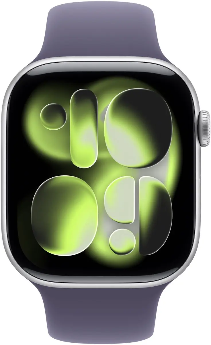 Apple Watch 11 MEV94ZR/A - 46mm - Zilver met Paarse Sportband - afbeelding 2 van 2