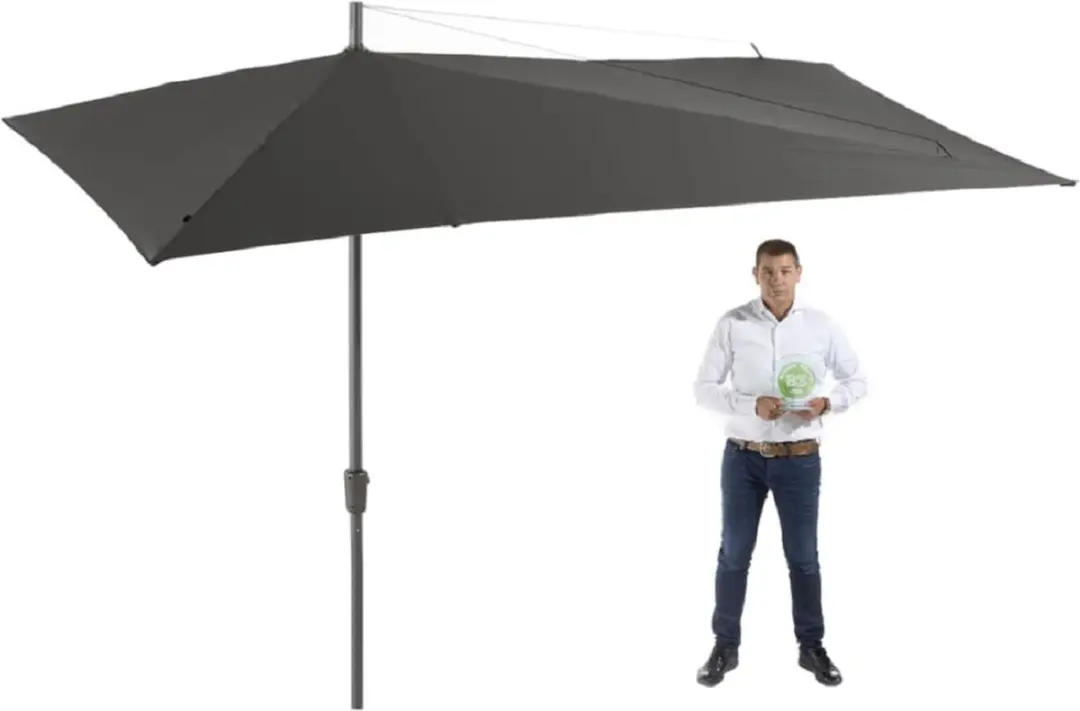 Madison Asymmetrische Sideway Parasol 360x220cm