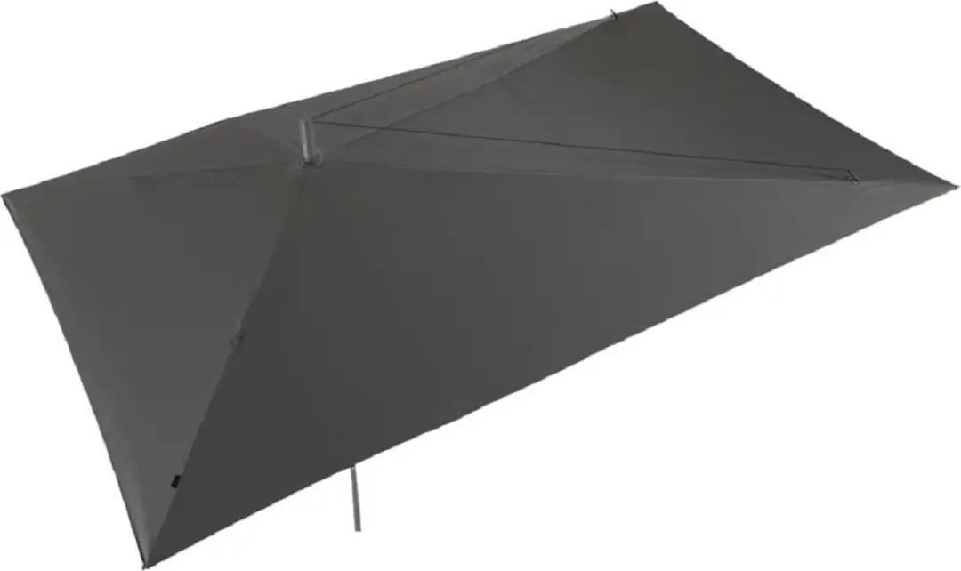 Madison Asymmetrische Sideway Parasol 360x220cm - Grijs - afbeelding 4 van 6