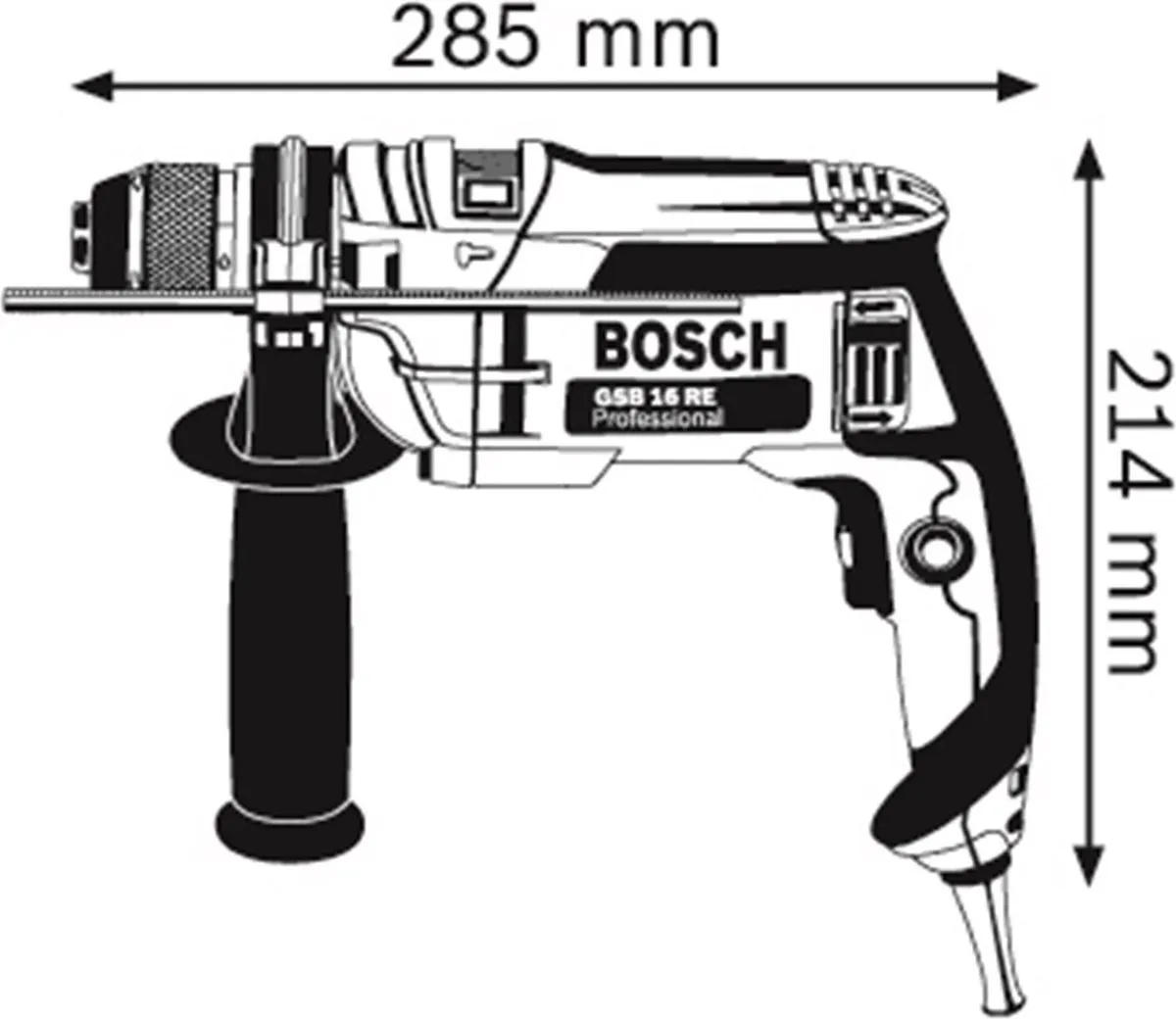 Bosch Professional GSB 16 RE Klopboormachine 750W
