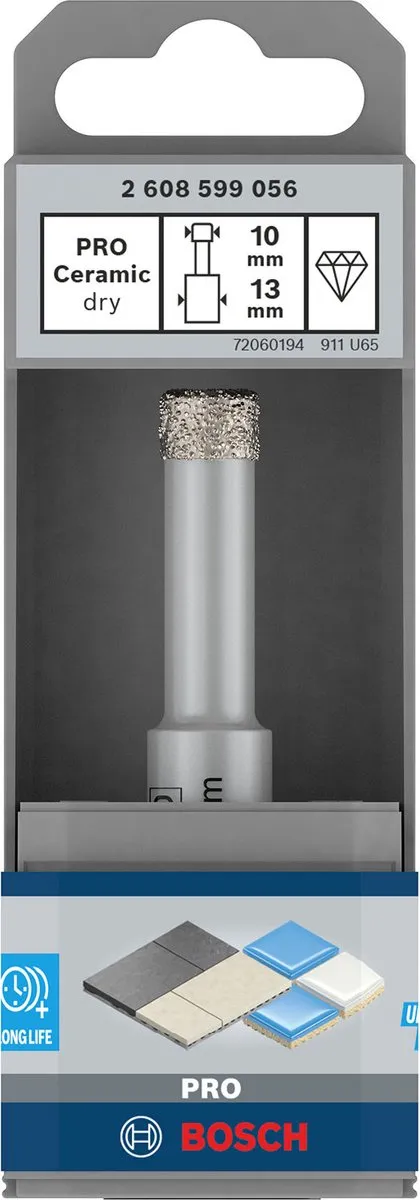 Bosch Professional PRO CERAMIC DRY Diamantboor 10x33x13mm