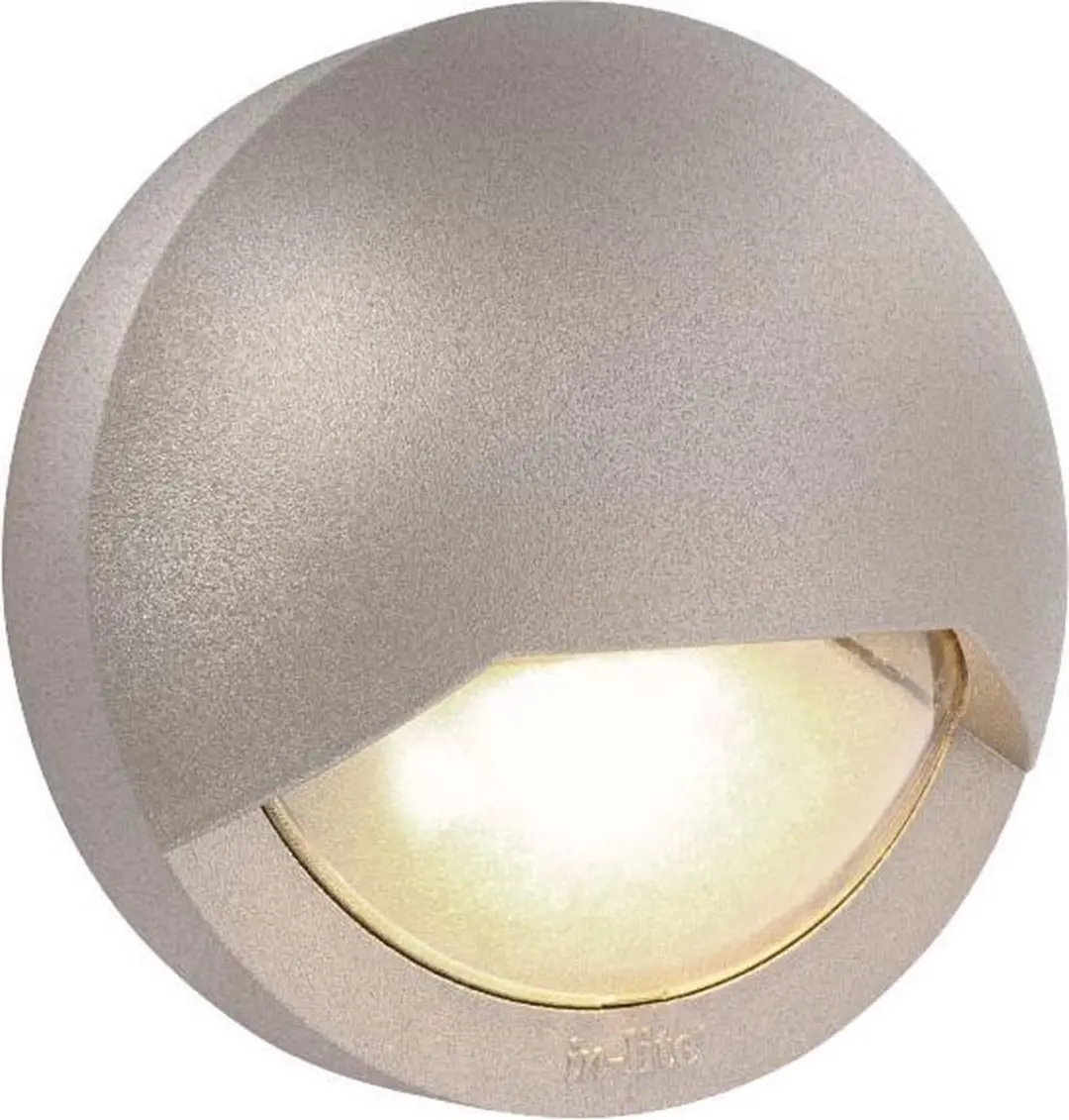 in-lite Gevelverlichting BLINK Wall 12V/1,5W LED Alu. rose silver Warm White