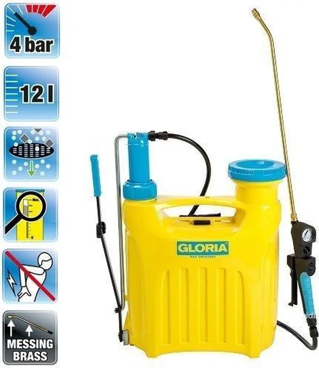 Gloria Gloria Rugzaksproeier Hobby 1200 - 12L - Messing mondstuk