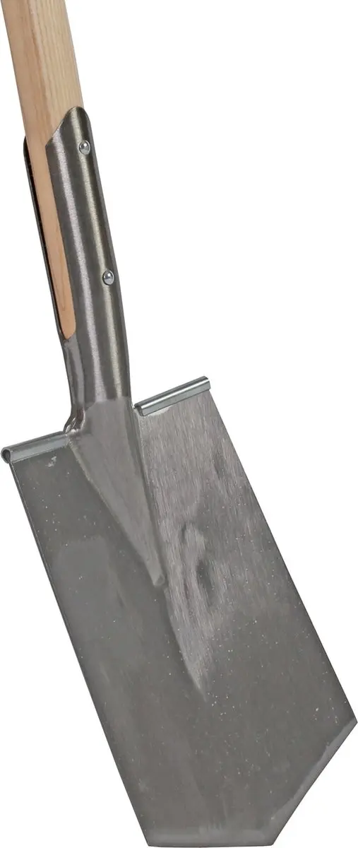 Talen Tools Spade met opstapje - Essenhouten steel 90cm - Blank gepolijst - afbeelding 2 van 3