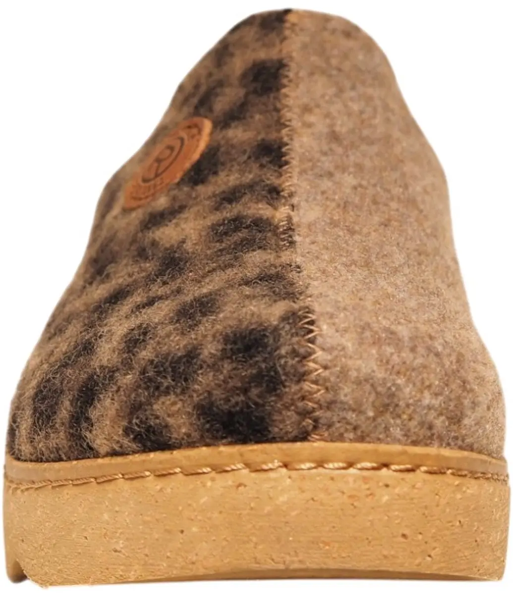 Rohde 6107 Dames Pantoffels - Beige - Panterprint